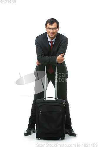 Image of businessman isolated on white background