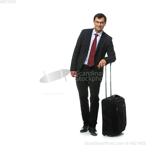 Image of businessman isolated on white background