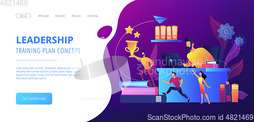 Image of Leadership concept landing page.