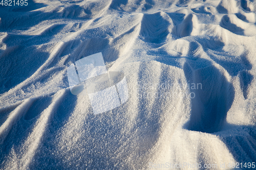 Image of Snow drifts in winter