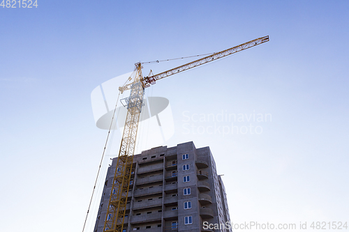 Image of Construction crane, close-up