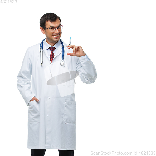 Image of doctor in white coat