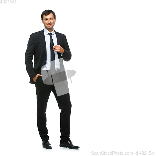 Image of businessman isolated on white background