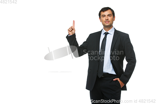 Image of businessman isolated on white background