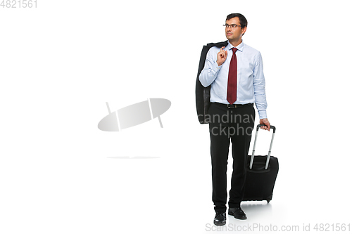 Image of businessman isolated on white background