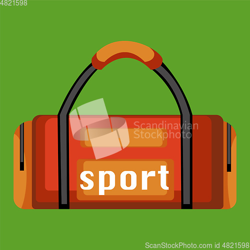 Image of Sports Bag vector color illustration.