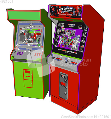 Image of Common videogames vector or color illustration