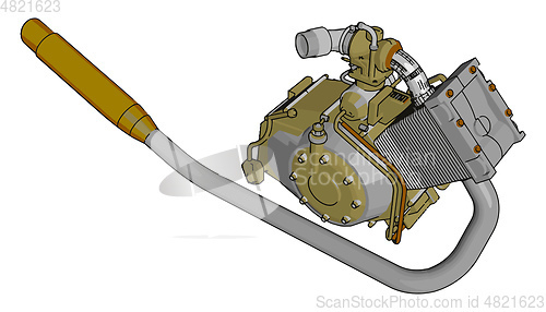 Image of Pump a device or equipment vector or color illustration