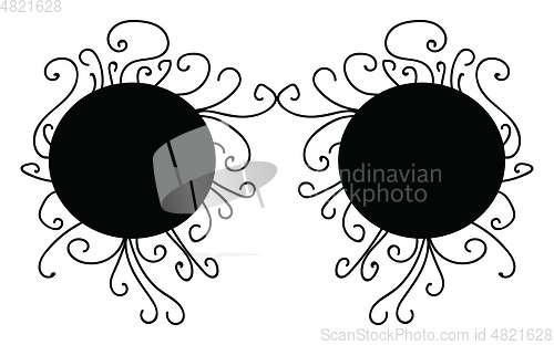 Image of Eye mask vector or color illustration