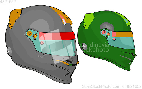 Image of Use helmet reduce fetal brain injury vector or color illustratio