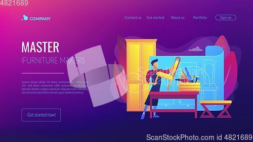 Image of Custom furniture concept landing page