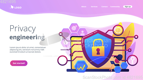 Image of Privacy engineering concept landing page.