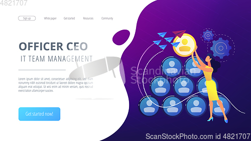 Image of CEO it concept vector illustration