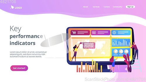 Image of Dashboard service concept landing page.