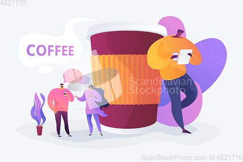 Image of Coffee break concept vector illustration