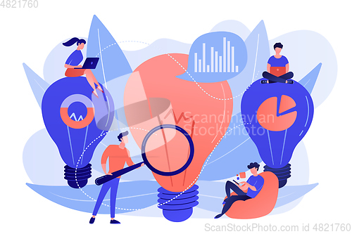 Image of Business solution concept vector illustration.