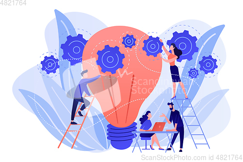 Image of New idea engineering concept vector illustration.