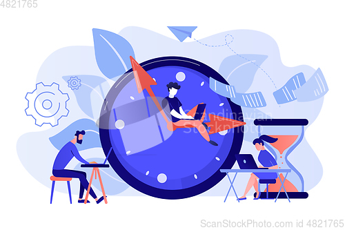 Image of Deadline concept vector illustration.