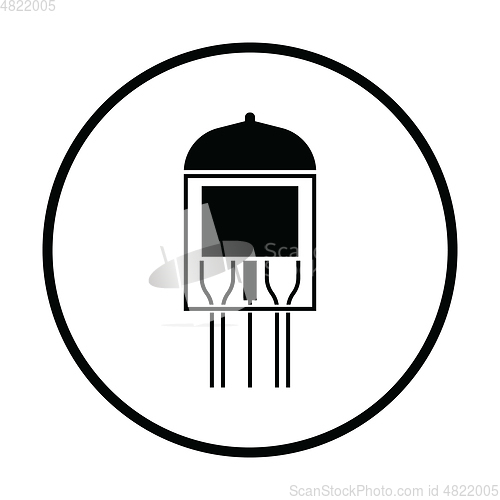 Image of Electronic vacuum tube icon