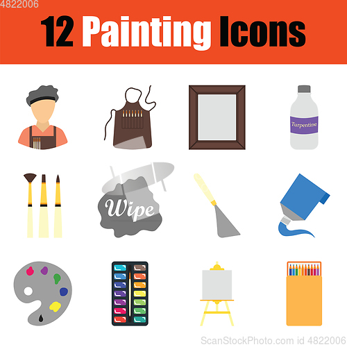 Image of Painting  icon set