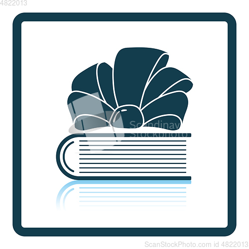 Image of Book with ribbon bow icon