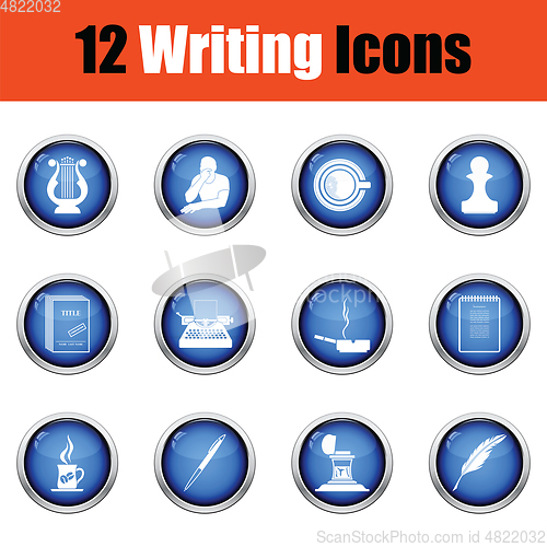 Image of Set of writer icons