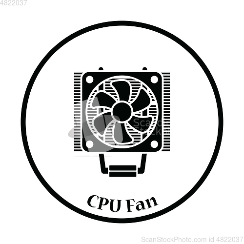 Image of CPU Fan icon Vector illustration