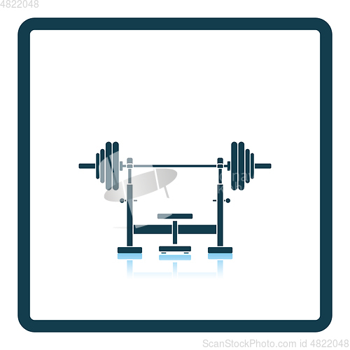 Image of Icon of Bench with barbell