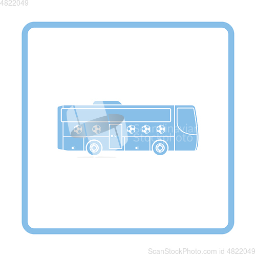 Image of Football fan bus icon