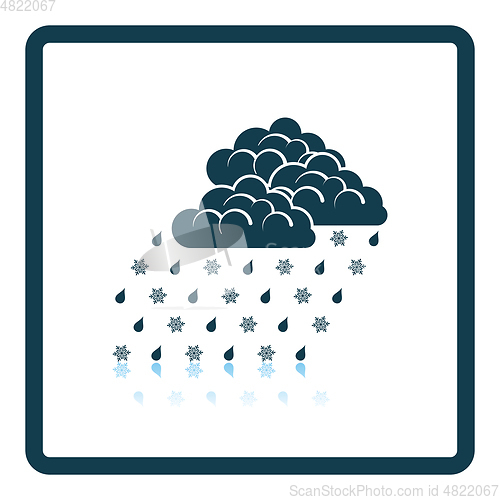 Image of Rain with snow icon