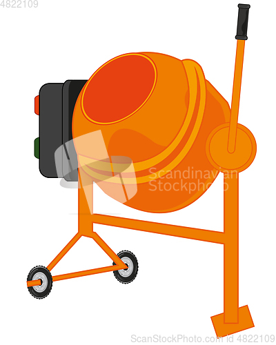 Image of Concrete mixer for mix building mixture electric