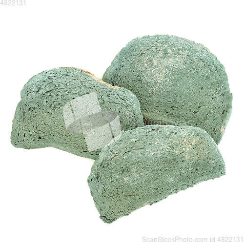 Image of Disgusting Green Moldy Bread  