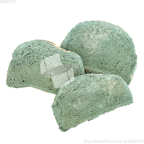 Image of Disgusting Green Moldy Bread  