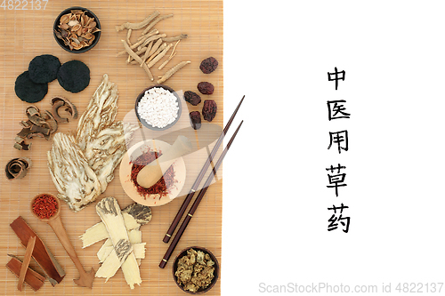 Image of Traditional Chinese Herbs used in Herbal Medicine  