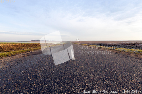 Image of rural road in asphalt
