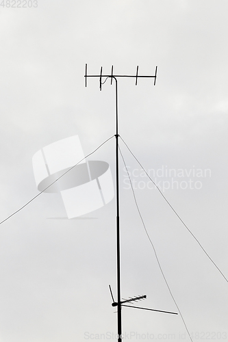 Image of TV antenna, close-up