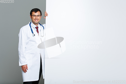 Image of doctor in white coat