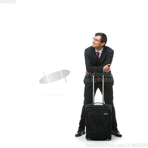 Image of businessman isolated on white background