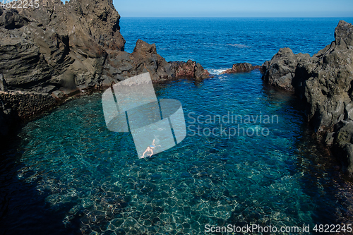 Image of natural swimming pools on Tenerife island