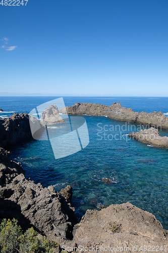 Image of natural swimming pools on Tenerife island