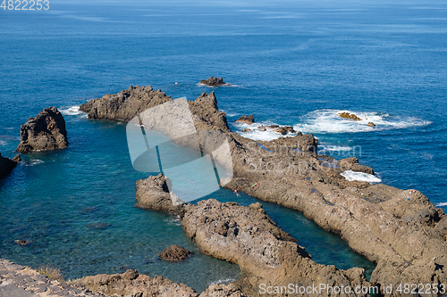 Image of natural swimming pools on Tenerife island