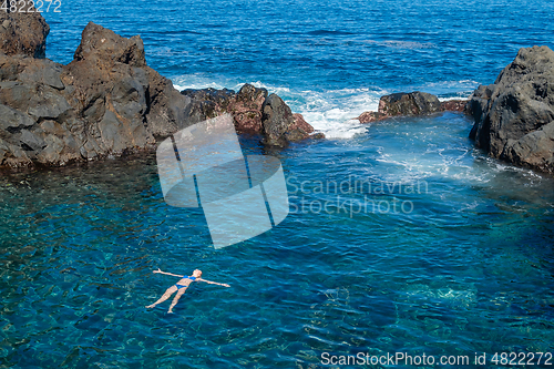 Image of natural swimming pools on Tenerife island