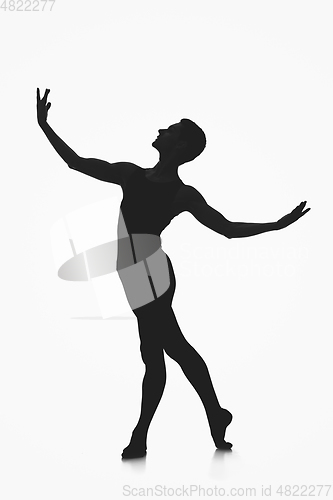 Image of male ballet dancer silhouette