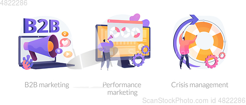 Image of Digital marketing vector concept metaphors