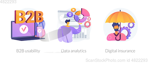 Image of Business services vector concept metaphors