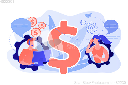 Image of Conversational sales concept vector illustration.