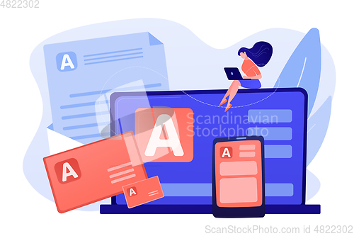 Image of Corporate literature concept vector illustration.