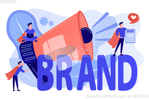 Image of Personal brand concept vector illustration