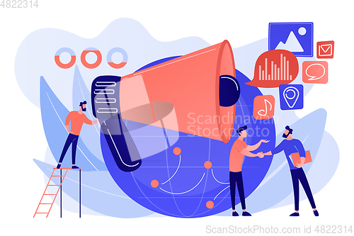 Image of Macromarketing concept vector illustration.