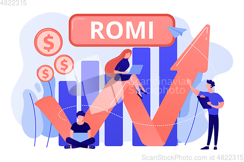 Image of Marketing investment concept vector illustration.